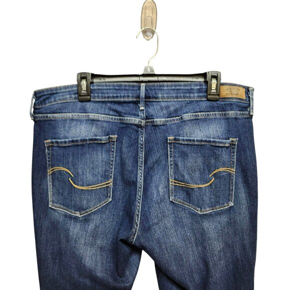 Signature by Levi Strauss Womens Plus Size 20 Straigtht Jeans Modern Slim Cuffed - Picture 9 of 16